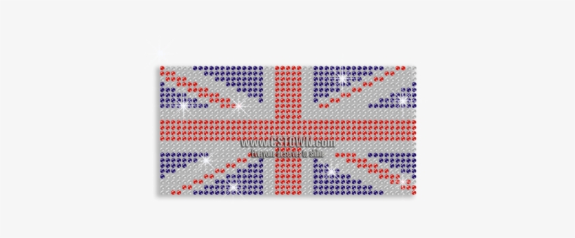 Bright British Flag Iron On Rhinestone Design For Clothes - Clothing, transparent png #2128344