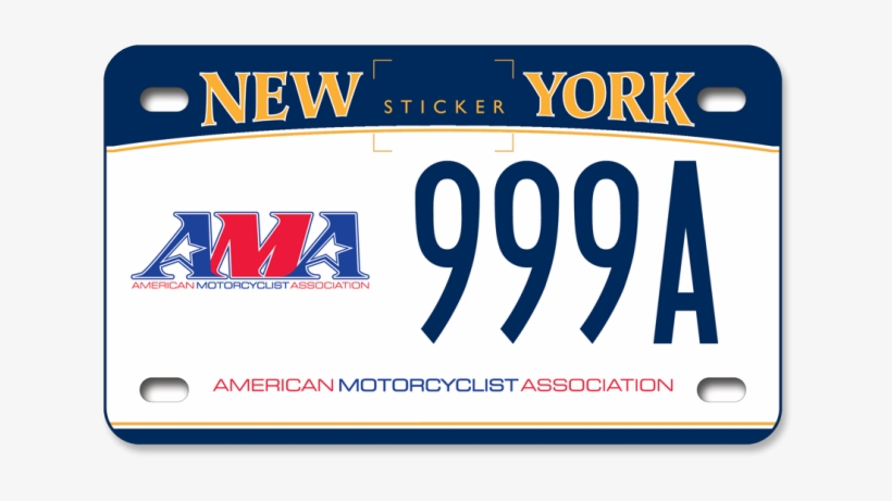 American Motorcyclist Association Custom Motorcycle - Custom License Plate For Motorcycle Nys, transparent png #2128472