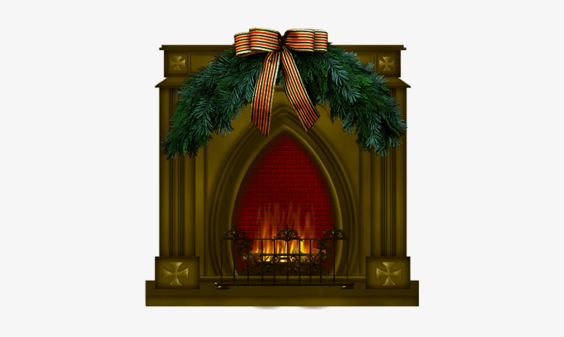 Karácsonyi Dekor - Malacka Oldala - Fireplace, transparent png #2128498