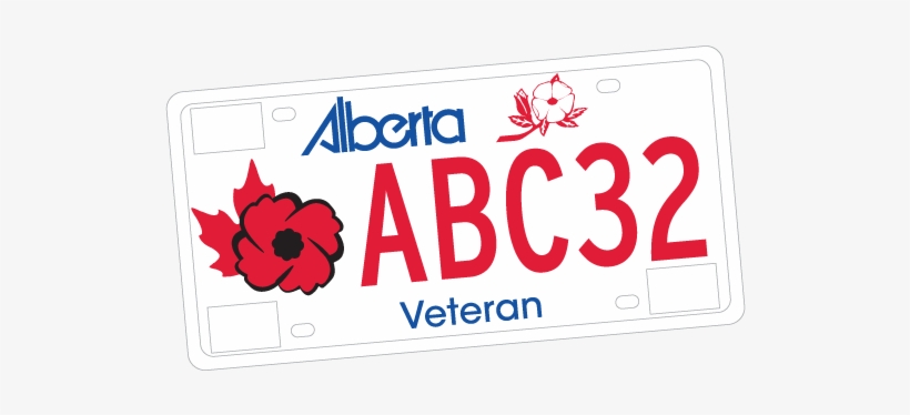 This Program Offers Veterans Who Have A Valid Alberta - Alberta Veteran License Plates, transparent png #2128579