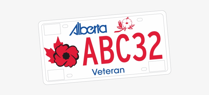 This Program Offers Veterans Who Have A Valid Alberta - Alberta Veteran License Plates, transparent png #2128579