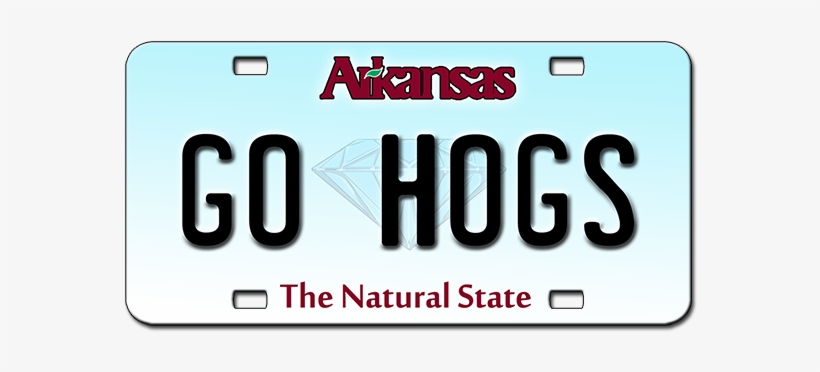 License Plates Advertise Your Social Media Handles - License Plate Arkansas Png, transparent png #2128603