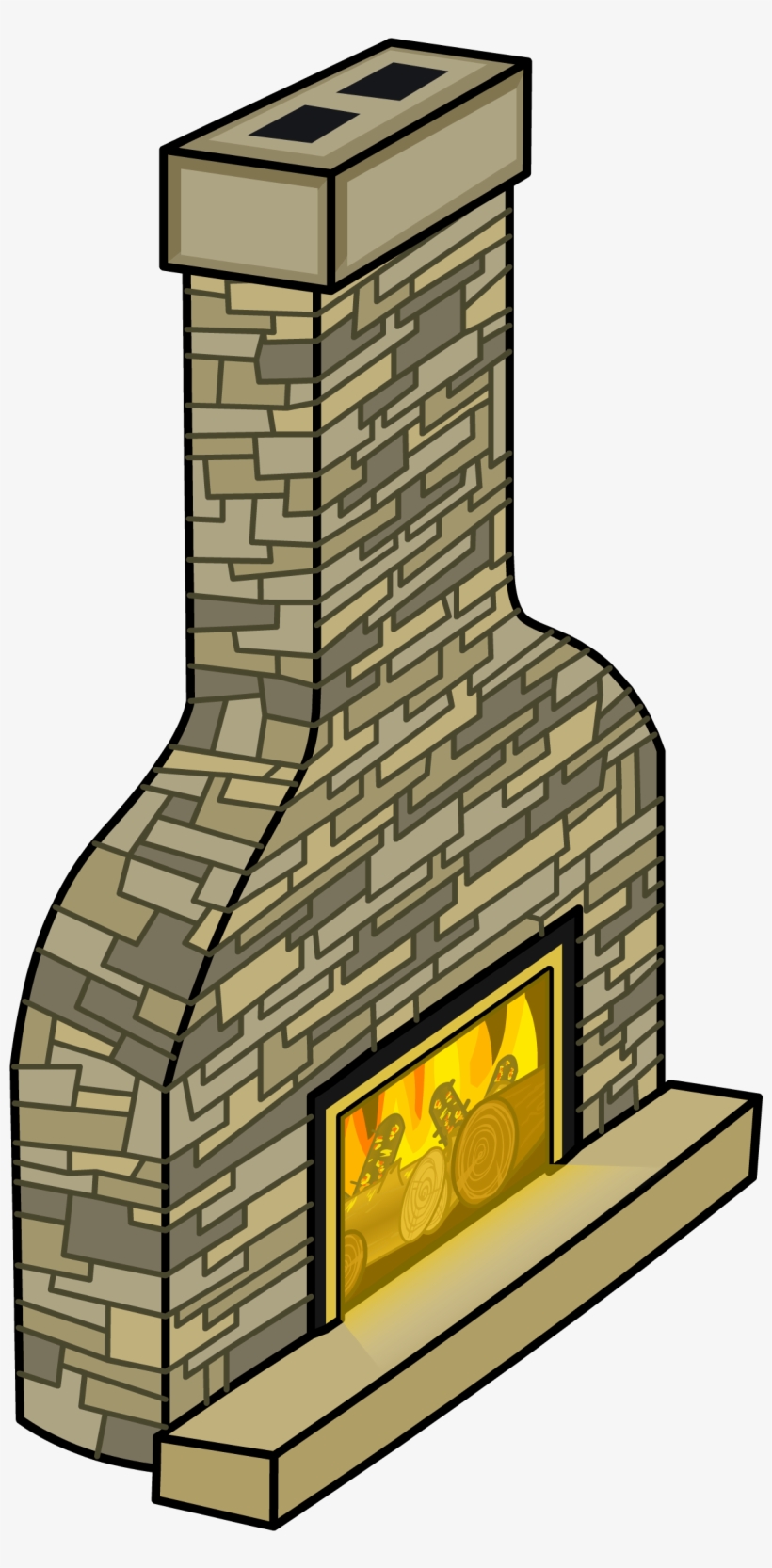 Cozy Fireplace Sprite 004 - Club Penguin Fireplace, transparent png #2128660