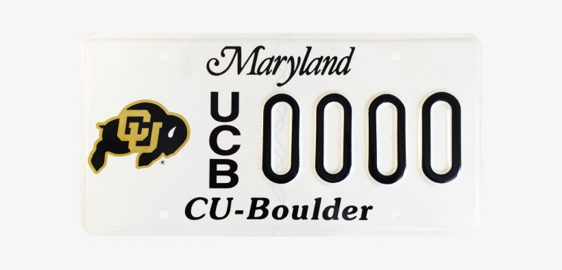 Cu License Plate In Maryland - Maryland State Background Metal Novelty Motorcycle, transparent png #2128749