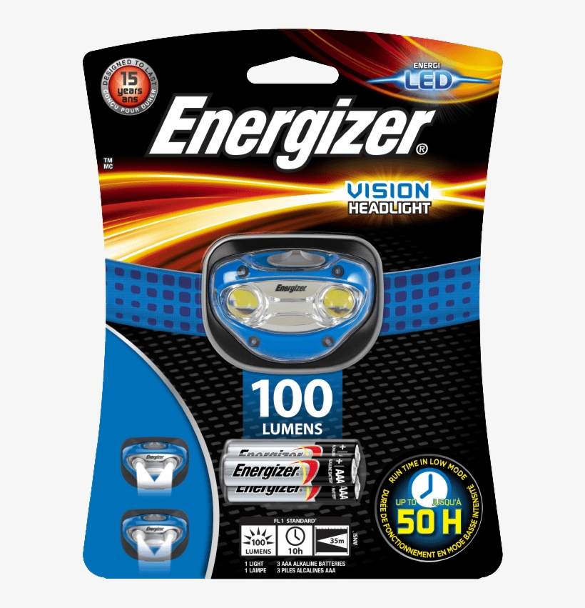 Energizer® Vision Headlight - Energizer 6 Led Headlight - Includes 3 Aaa Batteries, transparent png #2128913
