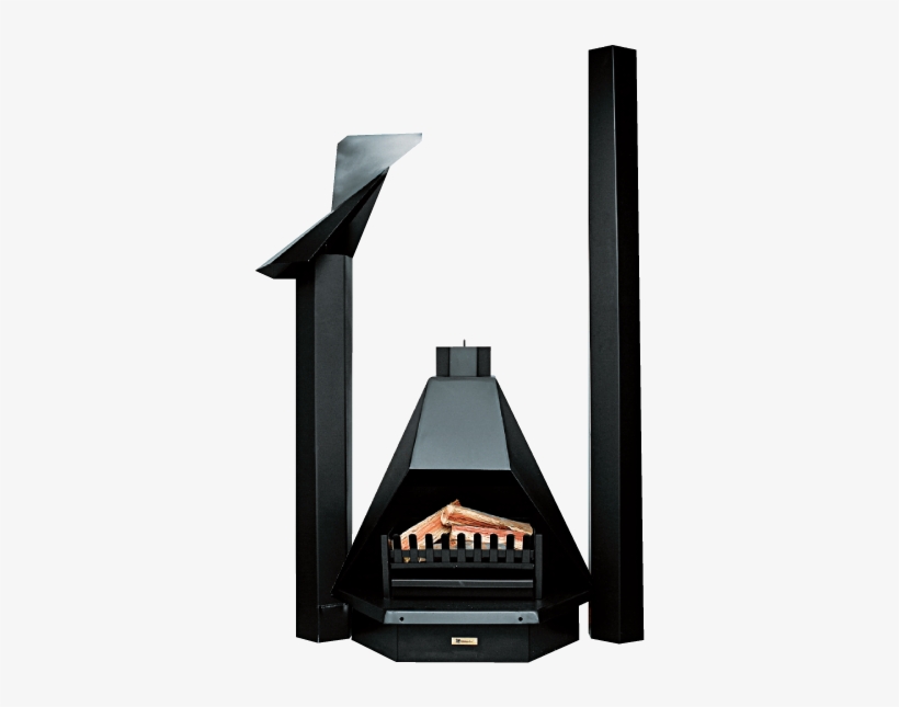 Megamaster-fireplace - Megamaster 700 Flatback Pyramid Fireplace, transparent png #2128916