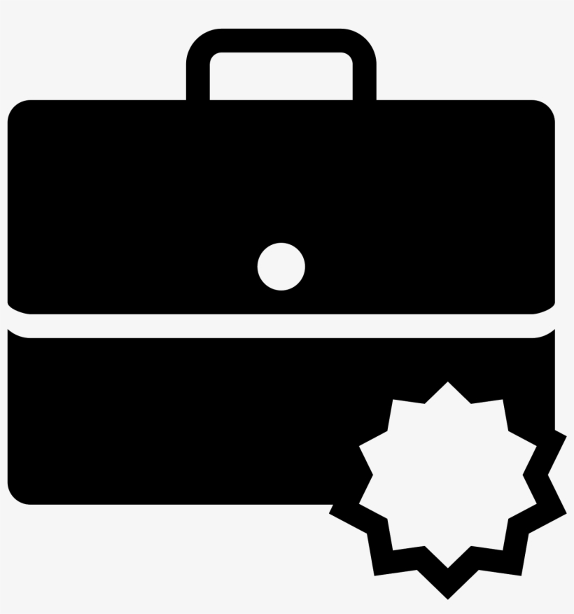 Job Vector Image Black And White - Icon Job Png, transparent png #2129039