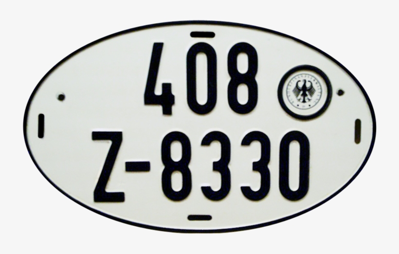 License Plate Of Germany For Export Vehicles - Old German Car Plates, transparent png #2129075