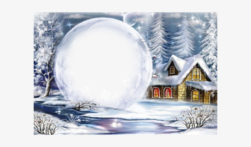 Christmas Picture Frames, Picture Frame Decor, Free - Snow, transparent png #2129094