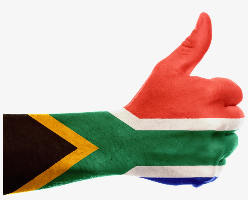 South Africa Flag Hand, transparent png #2129095
