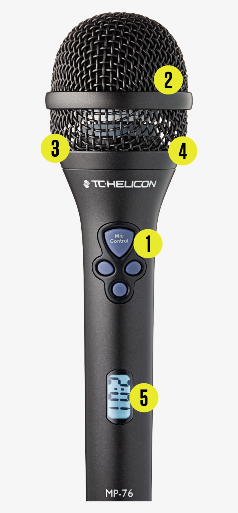 Features - Tc Helicon Mp-76 Microphone, transparent png #2129487