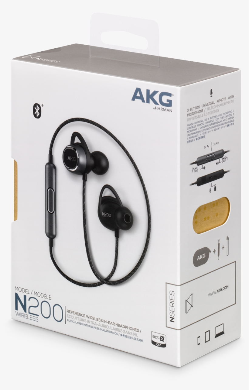 Spec Sheet - Harman Akg N200wireless, transparent png #2129535