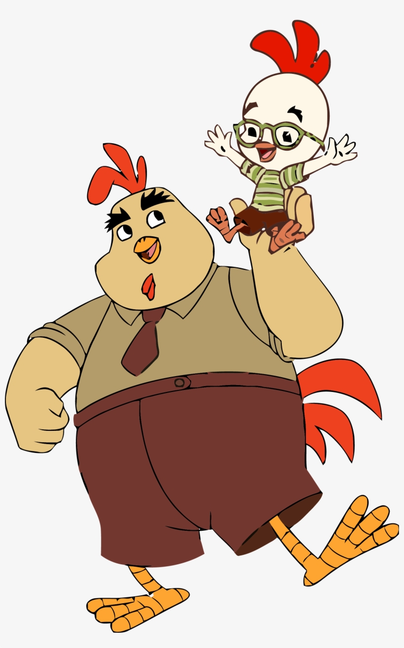 Chicken Little And Father Buck Clipart Png - Disney Chicken Little Clipart, transparent png #2129908