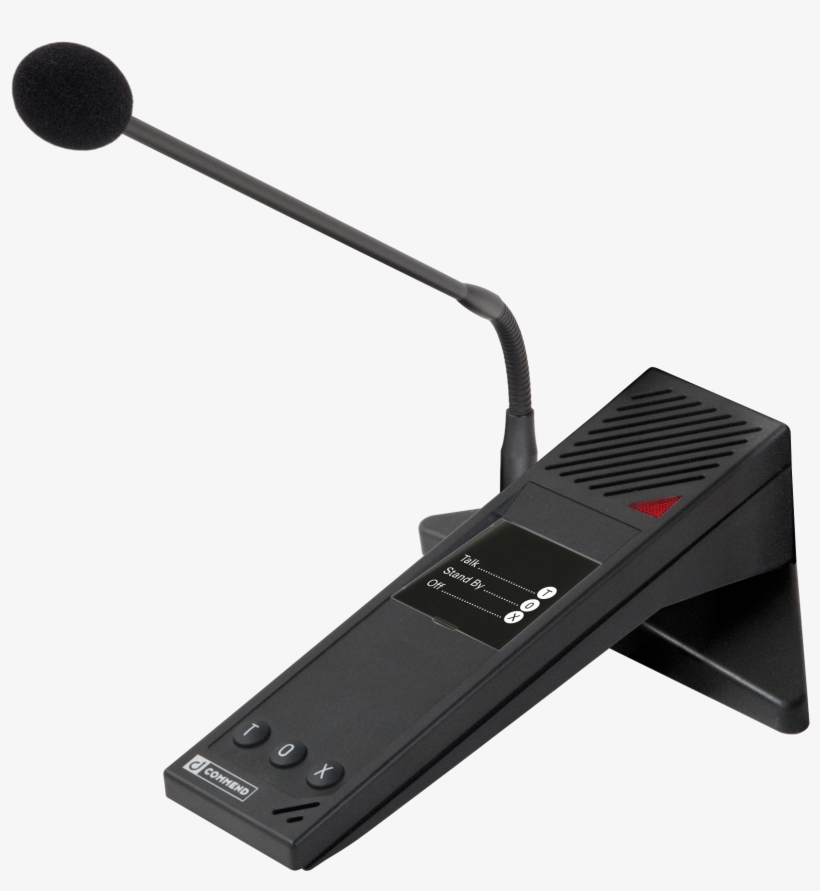 Puesto De Interfonía Mostrador De 4 Hilos Con Micrófono - Intercom Microphone, transparent png #2129954