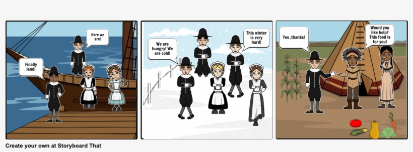 Pilgrim Father - Storyboard, transparent png #2130022