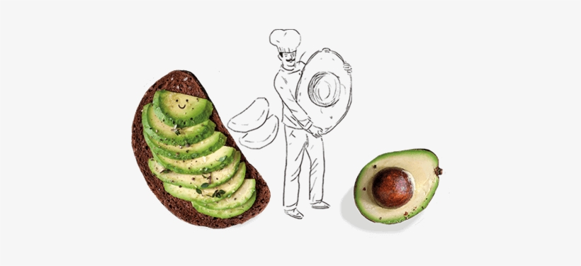 Tostada Con Rodajas De Aguacate - Avocado, transparent png #2130465