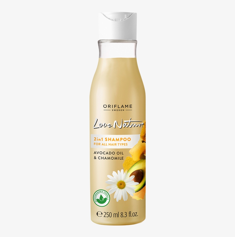 Shampoo 2 En 1 Para Todo Tipo De Cabello Con Aguacate - Oriflame Love Nature Shampoo, transparent png #2130536