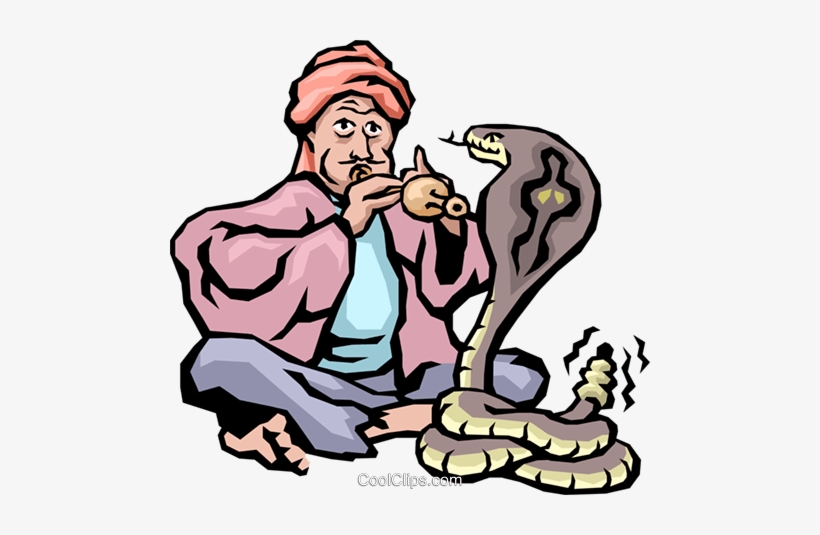 Snake Charmer Royalty Free Vector Clip Art Illustration - Snake Charmer Clipart Png, transparent png #2130574