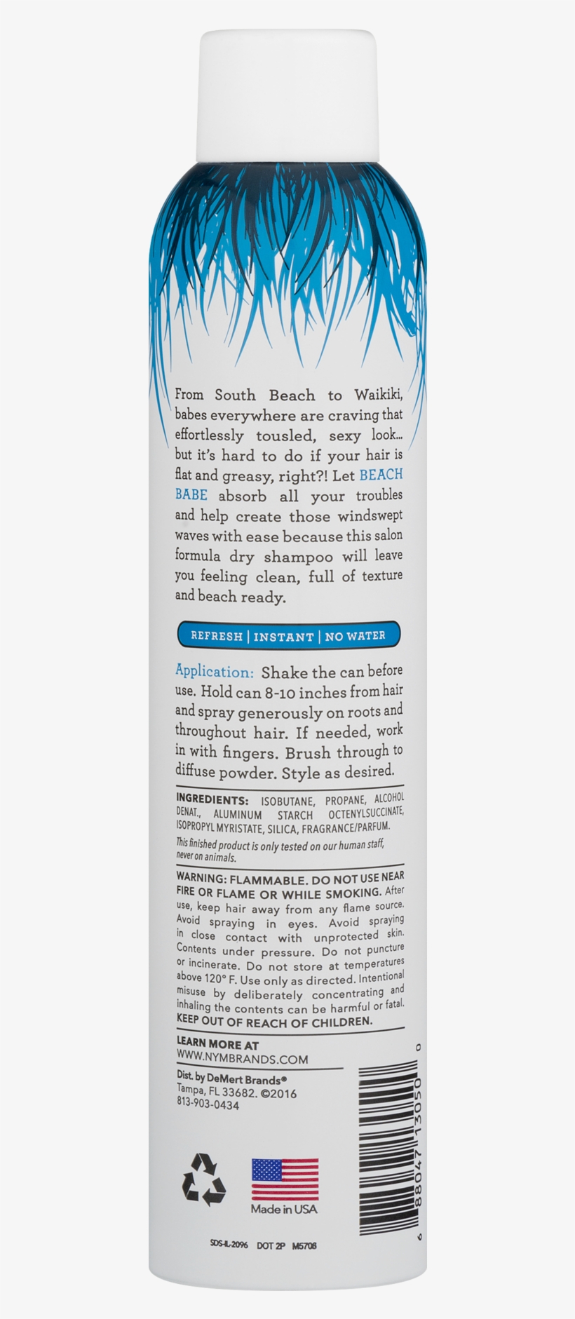 Not Your Mother's Beach Babe Texturizing Dry Shampoo, transparent png #2130616