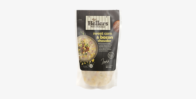 Sweet Corn & Bacon Chowder Soup - Hellers Soup, transparent png #2130936