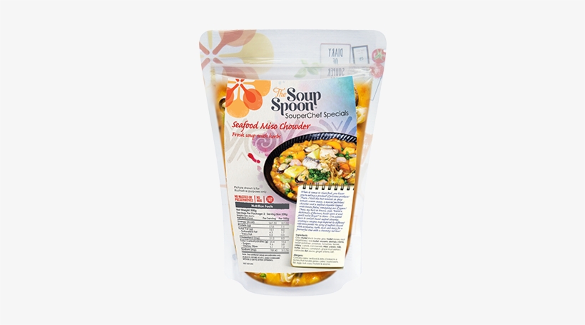 350 × 435 In Seafood Miso Chowder - Soup Spoon, transparent png #2130985