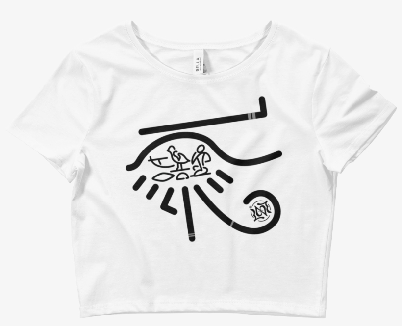 Love In Hieroglyphics, Women's Crop Tee - T-shirt, transparent png #2131042