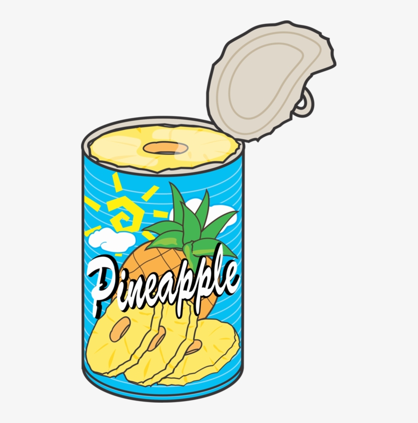 Tin Can Pineapple Food Fizzy Drinks - Pineapple Can Clipart, transparent png #2132193
