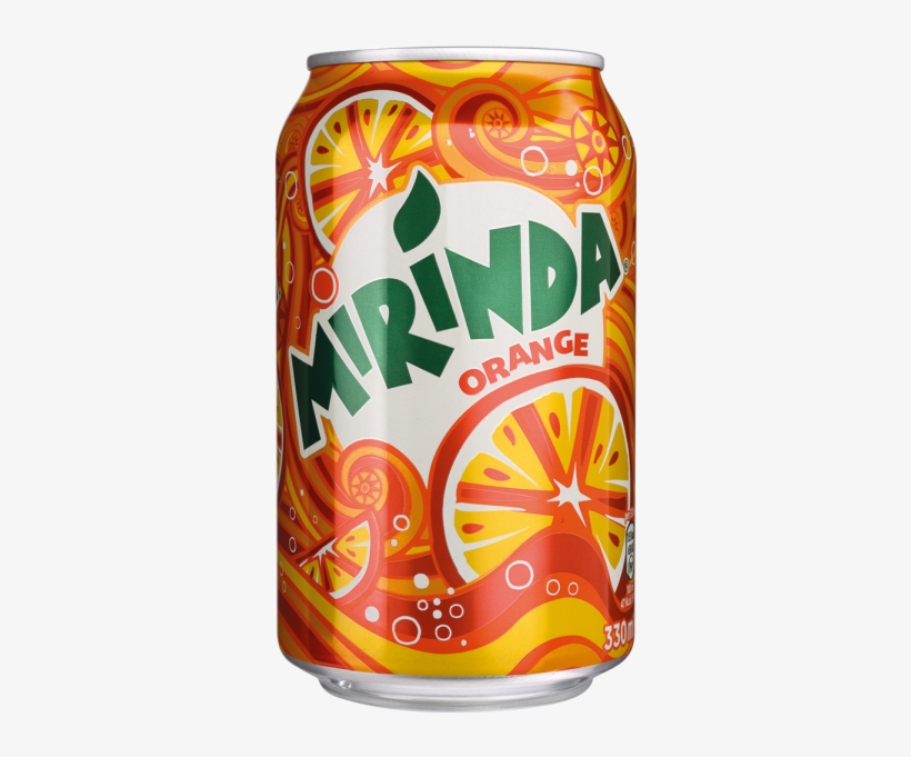 Mirinda Orange 33cl Cans X - Mirinda Limonáda S Pomerančovou Příchutí 2,25l, transparent png #2132411