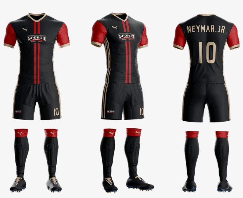 Goal Soccer Kit Jersey Uniform Template Psd - Mockup ...