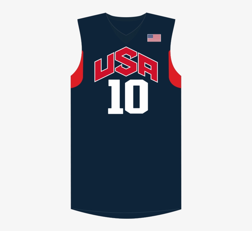 Team Usa Away - Usa Basketball Jersey Png, transparent png #2132937