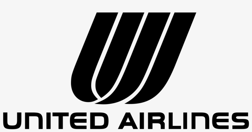 Free Vector United Airlines Logo2 - United Airlines Logo Black And White, transparent png #2134330