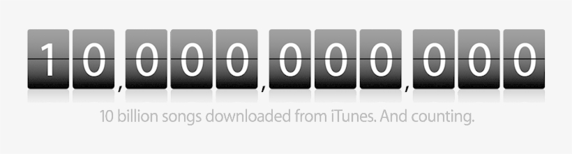 In All, Digital Downloads Make Up 35 Percent Of Music - Apple Billionth Song Download, transparent png #2135003