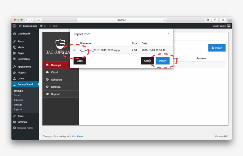 You'll Find The Google Drive Option Disabled On The - Le Backup Guard Wordpress, transparent png #2135233