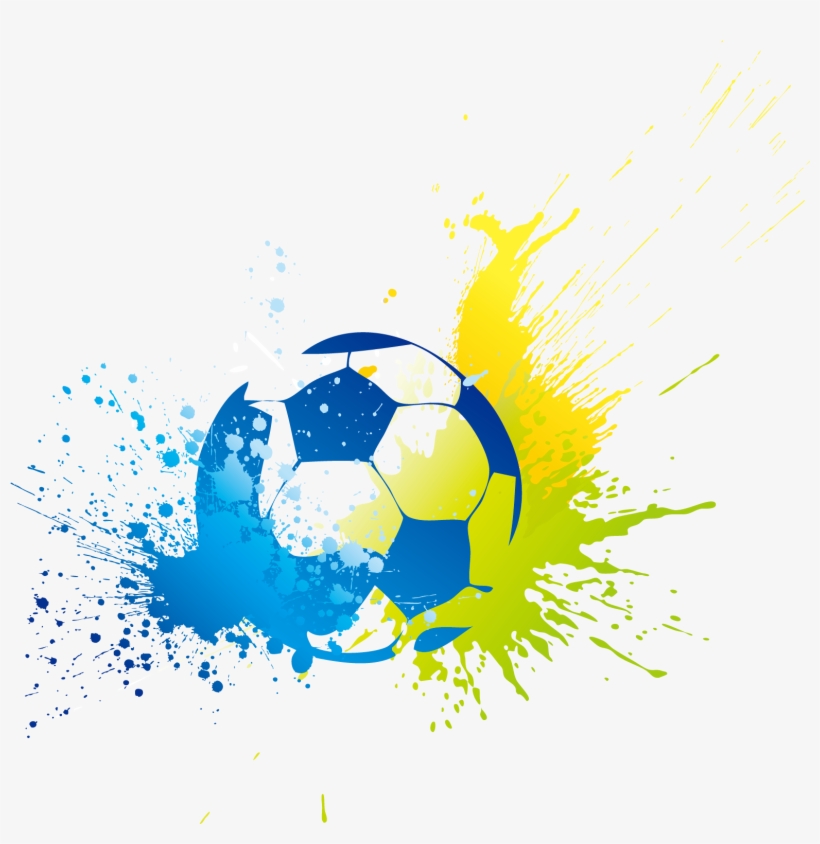 Football Player Sport Fototapeta - Football Vector Colour Png, transparent png #2135870