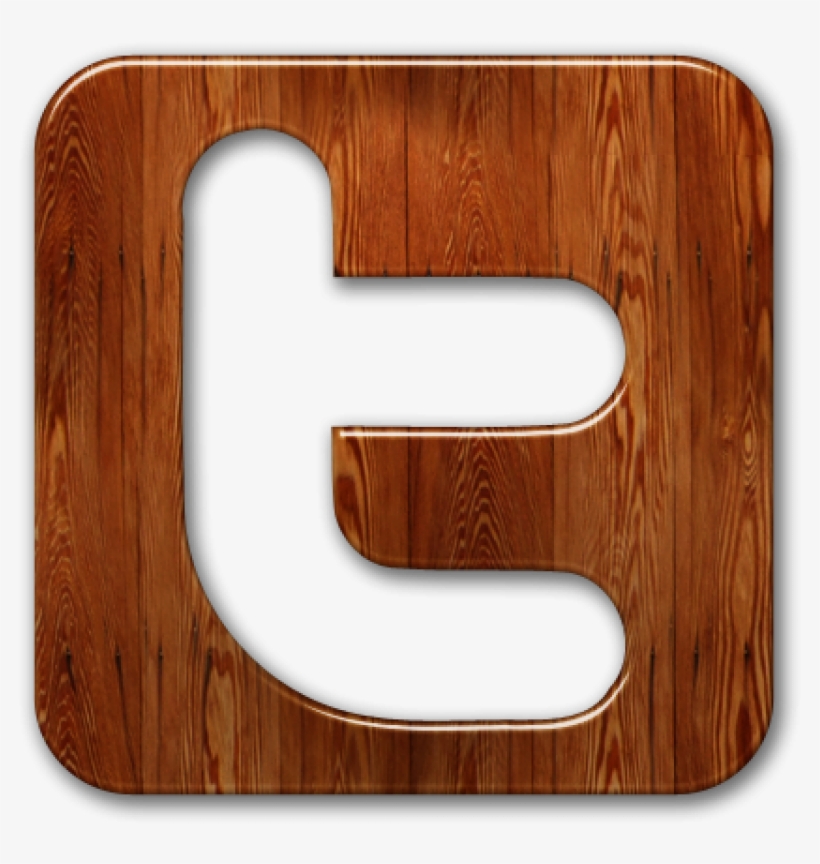 Logo De Twitter En Madera, transparent png #2136076