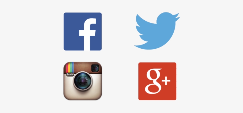 Social Media Logos, Facebook, Twitter, Instagram And, transparent png #2136558