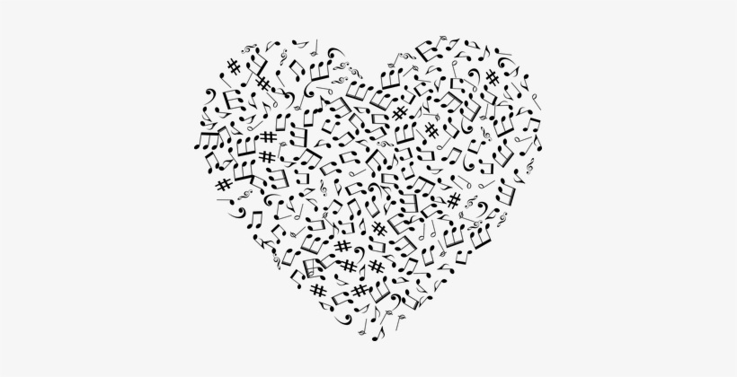 Art Audio Aural Bass Clef Decorative Ears - Music Black And White, transparent png #2137493