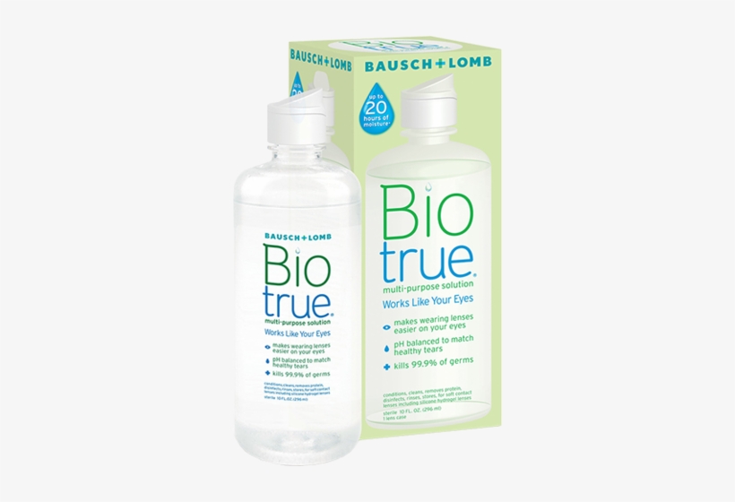 Biotrue Contact Lens Solution 60ml - Biotrue 300 Ml Solution, transparent png #2137547