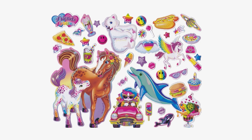 90′s Girl - Lisa Frank Stickers Png, transparent png #2138258