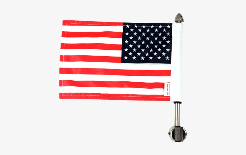 Pro Pad Yamaha V-star Sissy Bar Flag Mount With 6 In - Vector Flag United States, transparent png #2138382