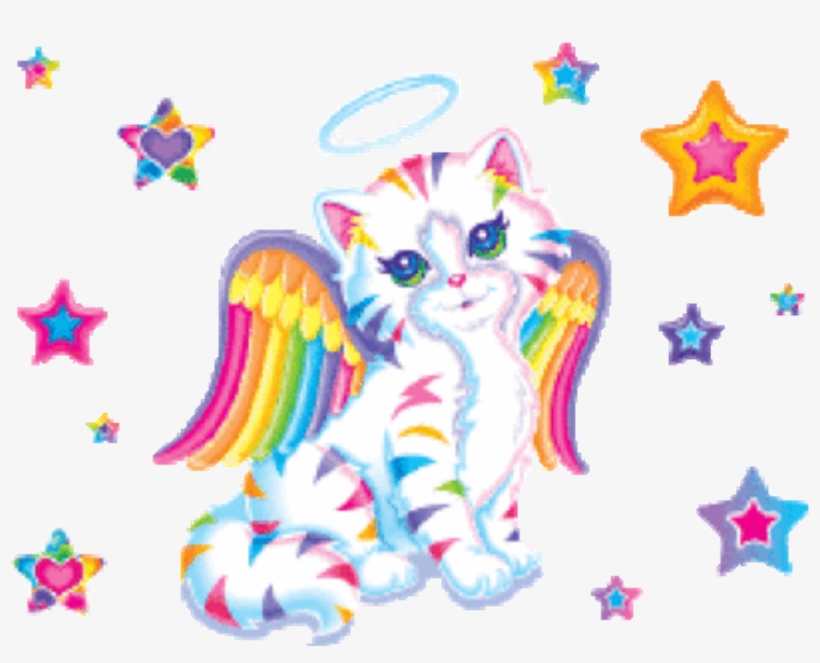 Lisafrank Sticker Angelbkitty Freetoedit - Lisa Frank Angel Kitty, transparent png #2138734