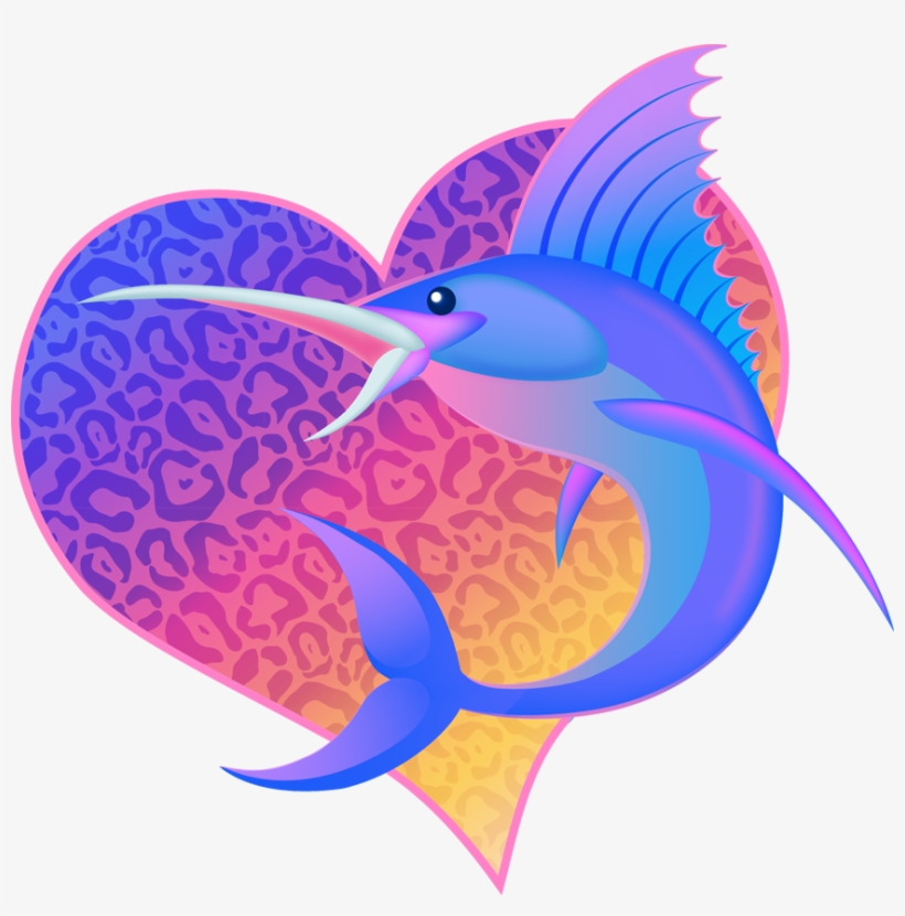 Marlin Miami Marlins Lisa Frank - Stickers Lisa Frank Png, transparent png #2138781