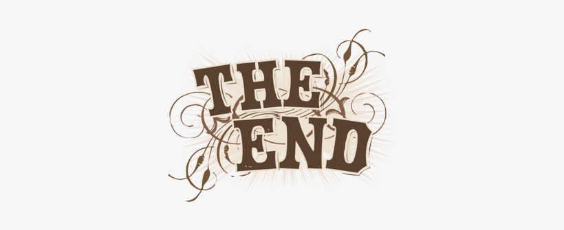 The End - - Calligraphy, transparent png #2139125