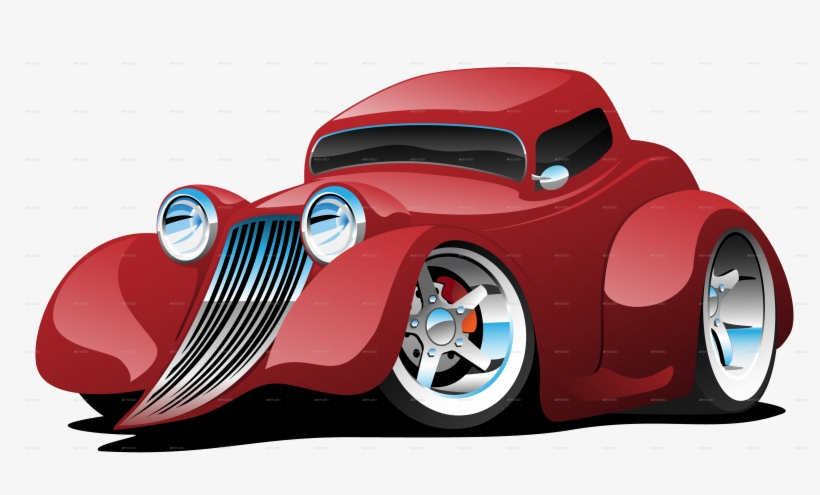 Red Hotrod 6 - Vector Graphics, transparent png #2139149