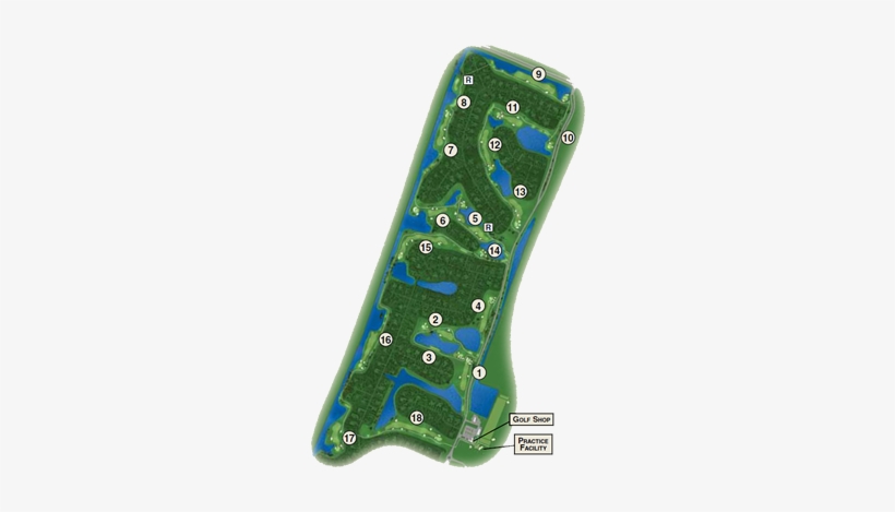 The Estates Golf Course Map - Sea Palms Golf Course Map, transparent png #2139186