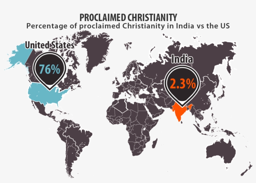 Christianity Map Infographic Micm 851×566 - Christians In United States Map, transparent png #2139470