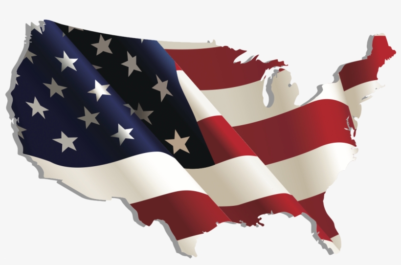 Usa Flag Map Png, transparent png #2139492