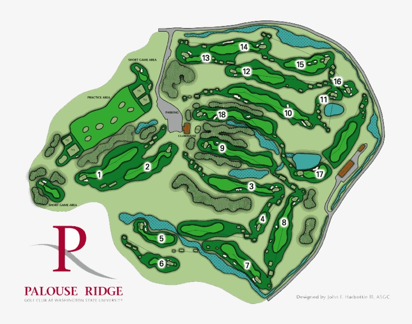 Palouse Ridge Golf Club - University Ridge Golf Course Map, transparent png #2139697