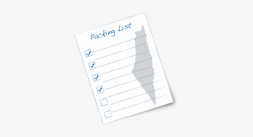 Recommended Packing List - Parken. Sie Tun Ihn Falsch Visitenkarte, transparent png #2139956