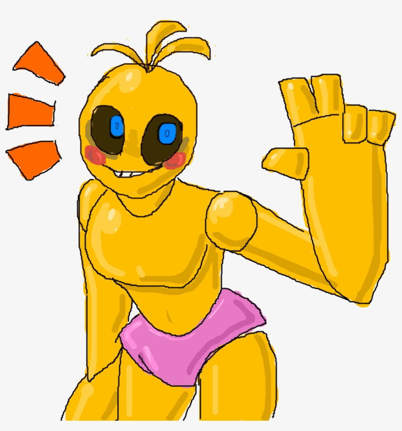 Royalty Free Stock Chica On The Trackpad Like By Undeaddoktor - Toy Chica Drawings, transparent png #2140441
